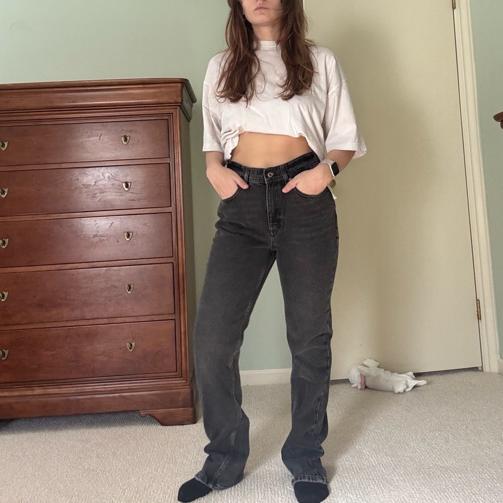 Free People Xena Slim Flare Straight Leg Jeans